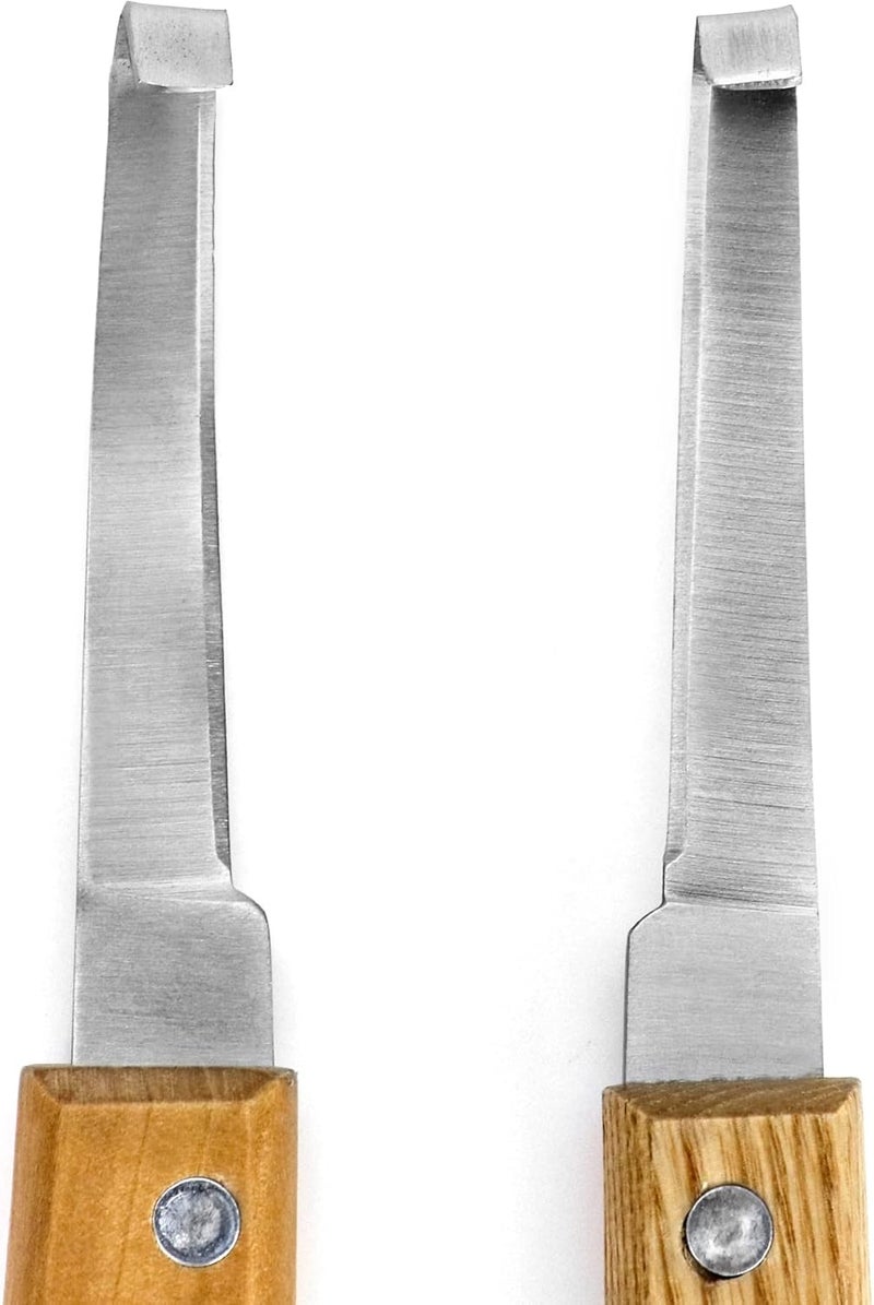 QWORK Hoof Cutter Set, Left and Right Hand Shaped, Stainless Steel - Image 2